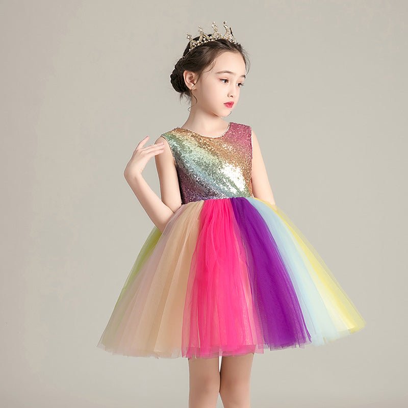 Girls cute rainbow skirt - GIGI & POPO - Girl Dresses -