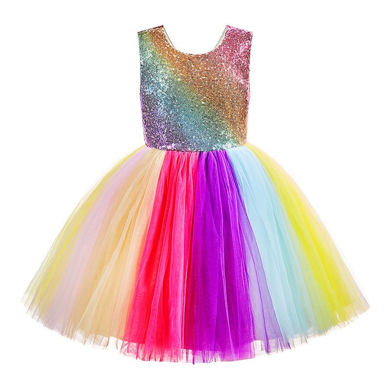 Girls cute rainbow skirt - GIGI & POPO - Girl Dresses -