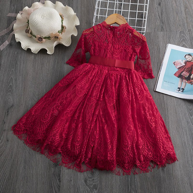 Girls Lace Dress Spring And Autumn - GIGI & POPO - Baby Girl -