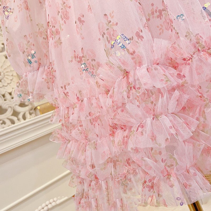 Girls' New Princess Western Style Fashion Gauze Dress - GIGI & POPO - Girl Dresses -