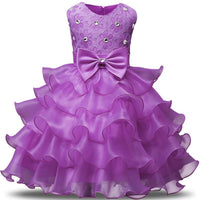 Girls sleeveless puffy princess dress - GIGI & POPO - Baby Girl - Light Purple / 140cm