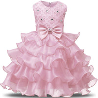 Girls sleeveless puffy princess dress - GIGI & POPO - Baby Girl - Pink / 90cm