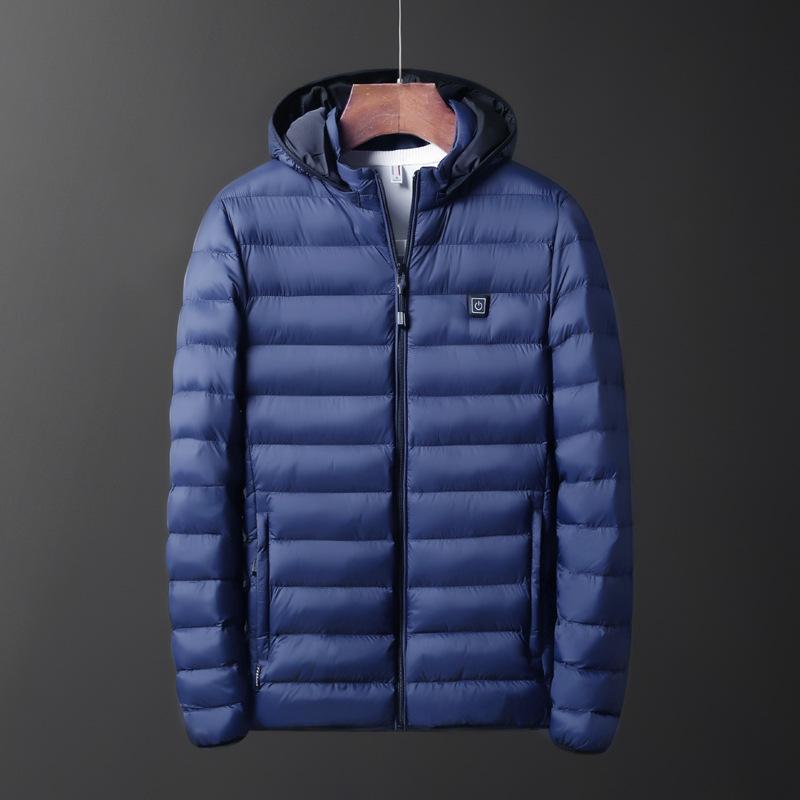 Heating smart cotton - GIGI & POPO - Men Hoodies & Jackets - Blue / 4XL