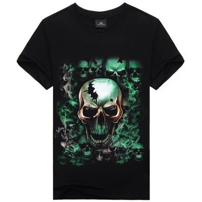 Hot Sale Brand New Fashion Summer Men T-shirt 3d Print Nightmare Tiger Short-Sleeved Casual Tops Tees Men's Plus Size Shirts - GIGI & POPO - T-shirts - 17 / XXL