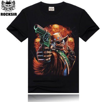 Hot Sale Brand New Fashion Summer Men T-shirt 3d Print Nightmare Tiger Short-Sleeved Casual Tops Tees Men's Plus Size Shirts - GIGI & POPO - T-shirts - 20 / XL