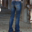 Jeans Denim Jeans Wrangler Riggs Jeans Women's Trousers Jeans Slim Plus Size Jeans - GIGI & POPO - Women - Dark blue / 2XL