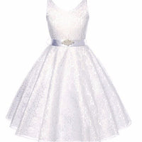 Kids girls dress children Costume Girls Dress Lace Dress Tong Wholesale - GIGI & POPO - Girl Dresses - White / 70cm