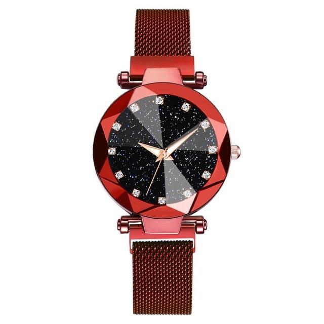 Ladies Magnetic Starry Sky Wristwatches - GIGI & POPO - Red