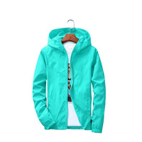 Long sleeve stand collar jacket - GIGI & POPO - Men Hoodies & Jackets - Water blue / XL