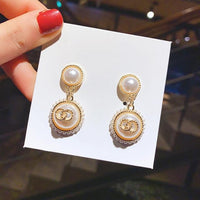 Luxury Rhinestone Geometric Drop Earrings - GIGI & POPO