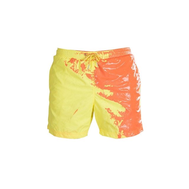 Magical Change Color Beach Shorts Summer Men Swimming Trunks Swimwear Swimsuit Quick Dry bathing shorts Beach Pant - GIGI & POPO - 0 - Yellow / XXL