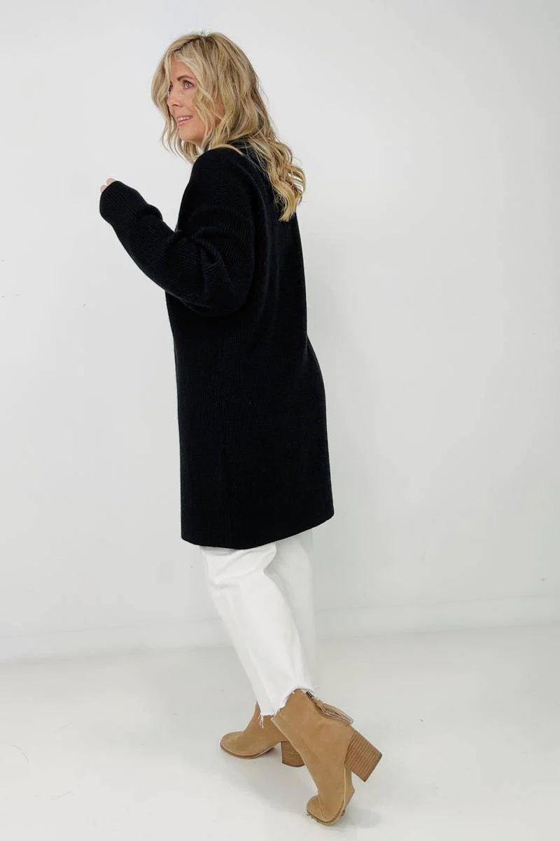 Mara Mockneck Front Slit Sweater - GIGI & POPO