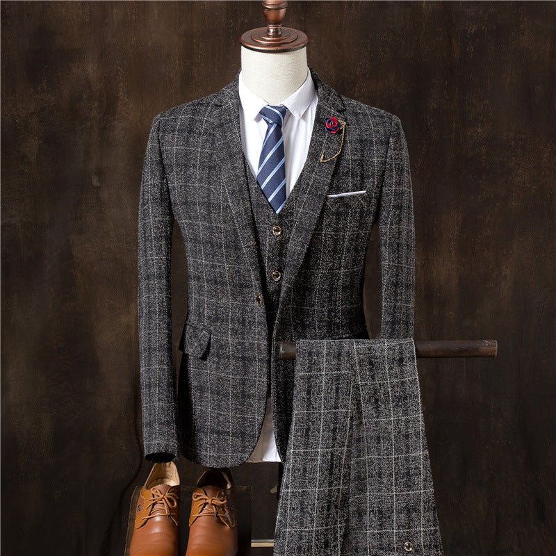 Men 3 Pieces Suit Set Men Wedding Suits Groom Tuxedos - GIGI & POPO
