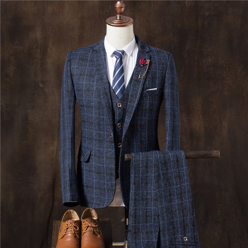 Men 3 Pieces Suit Set Men Wedding Suits Groom Tuxedos - GIGI & POPO