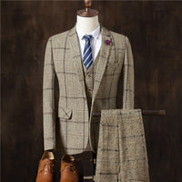 Men 3 Pieces Suit Set Men Wedding Suits Groom Tuxedos - GIGI & POPO