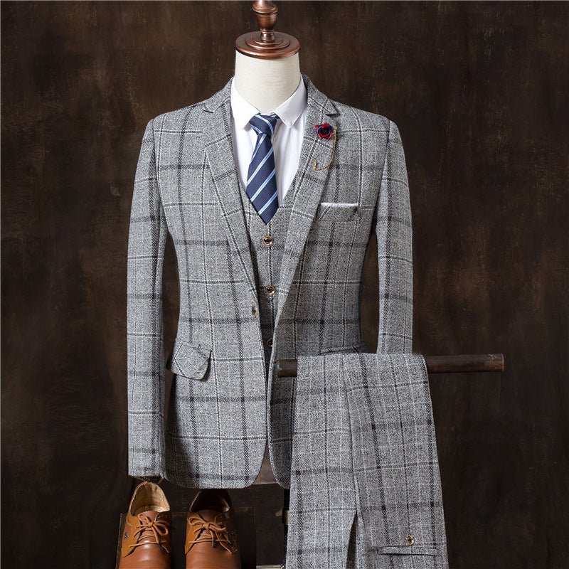 Men 3 Pieces Suit Set Men Wedding Suits Groom Tuxedos - GIGI & POPO