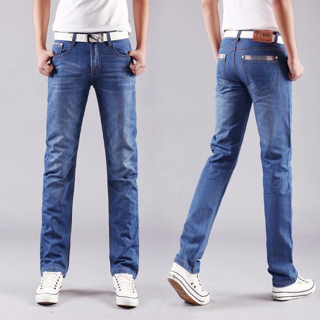 Men Casual Mid-Rise Straight Denim Jeans - GIGI & POPO -