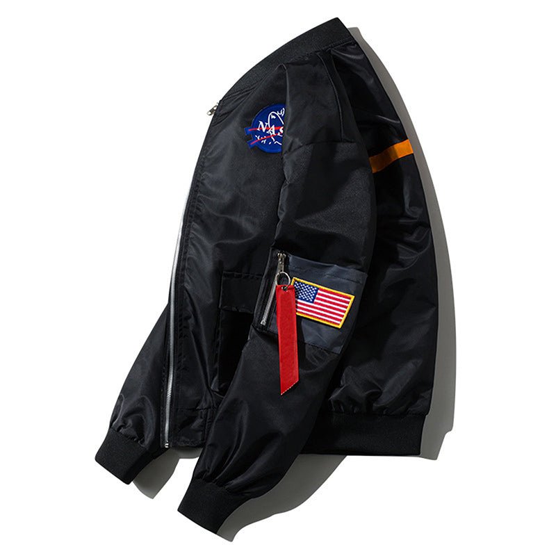 Men Jacket New Fashion Casual Men Coat Solid Pilot Bomber Jacket