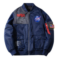 Men Jacket New Fashion Casual Men Coat Solid Pilot Bomber Jacket - GIGI & POPO - Men Hoodies & Jackets - Blue / USA M