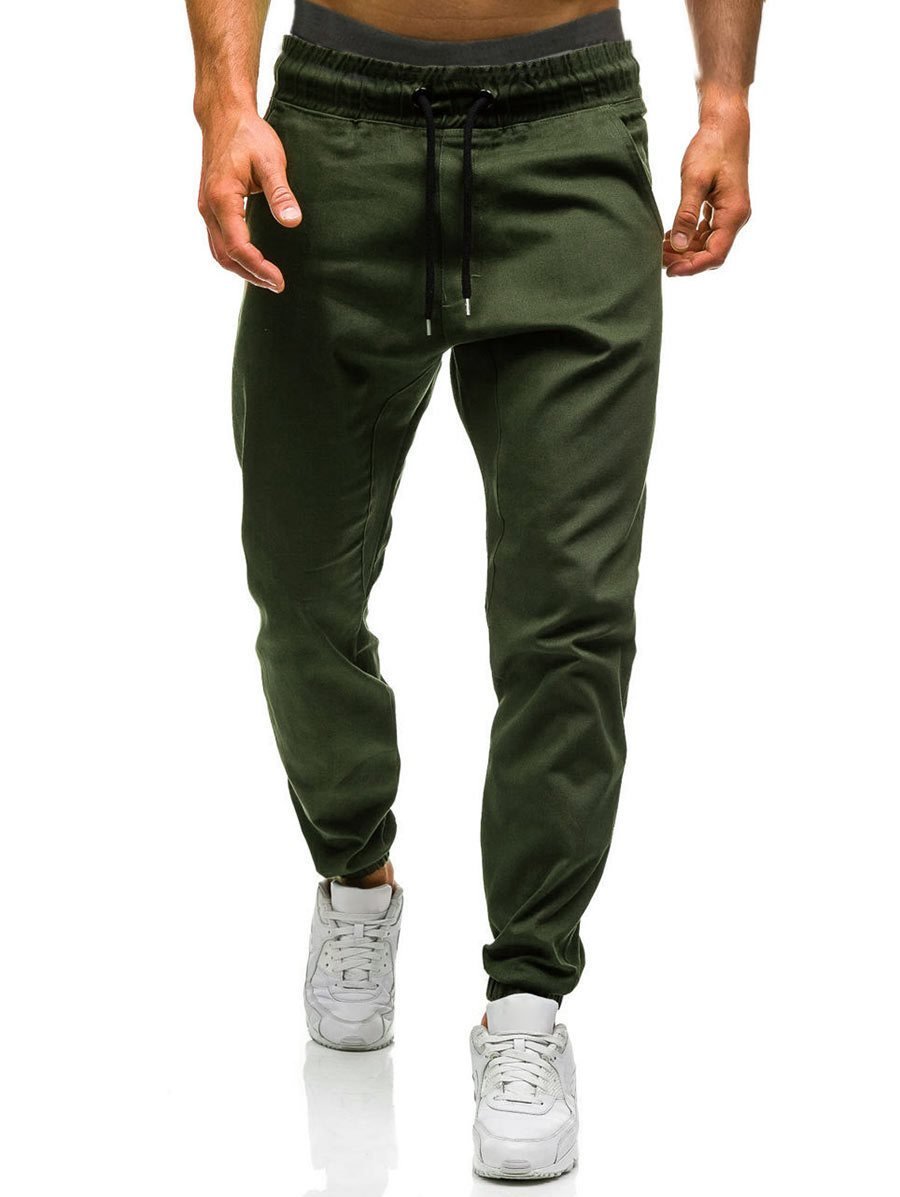 Men Joggers 2021 New Casual Pants Men Brand Clothing High Quality Spring Long Khaki Pants Elastic Male Trousers 3XL - GIGI & POPO - Men - Green / XXL