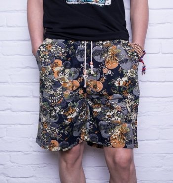 Men Linen Beach Shorts - GIGI & POPO