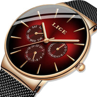 Men Mesh Steel Waterproof Ultra-thin Wristwatch - GIGI & POPO -