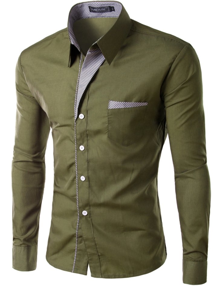 Men Shirt - GIGI & POPO - Men - Army Green / M