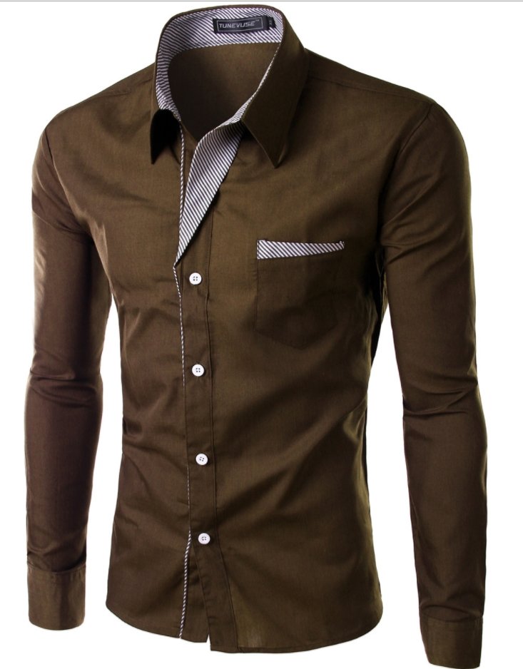 Men Shirt - GIGI & POPO - Men - Brown / 3XL