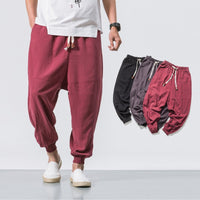 Mens Hip Hop Streetwear Gym Joggers Pants Drawstring Elastic Pockets Tapered Sweatpants - GIGI & POPO - Men - gules / 3XL