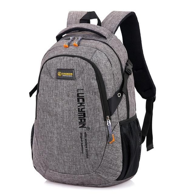 Men's Laptop Backpack - GIGI & POPO - Gray