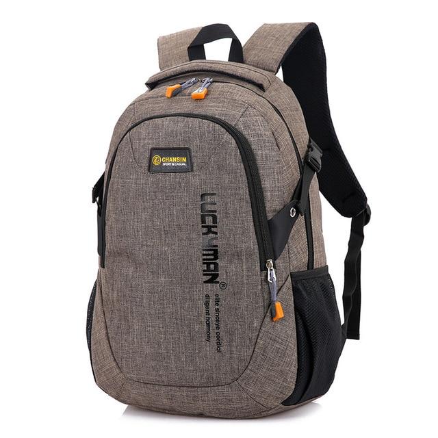 Men's Laptop Backpack - GIGI & POPO - Brown