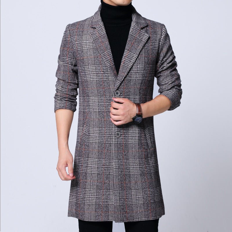 Men's Mid-length Coat Youth Plus Size Jacket - GIGI & POPO - Men -