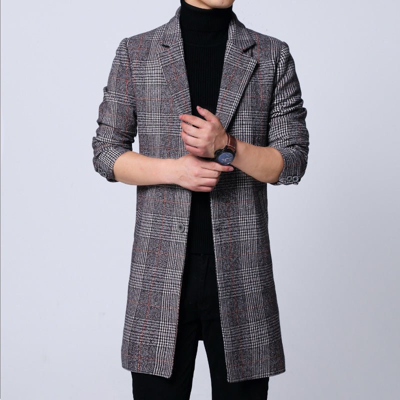 Men's Mid-length Coat Youth Plus Size Jacket - GIGI & POPO - Men -