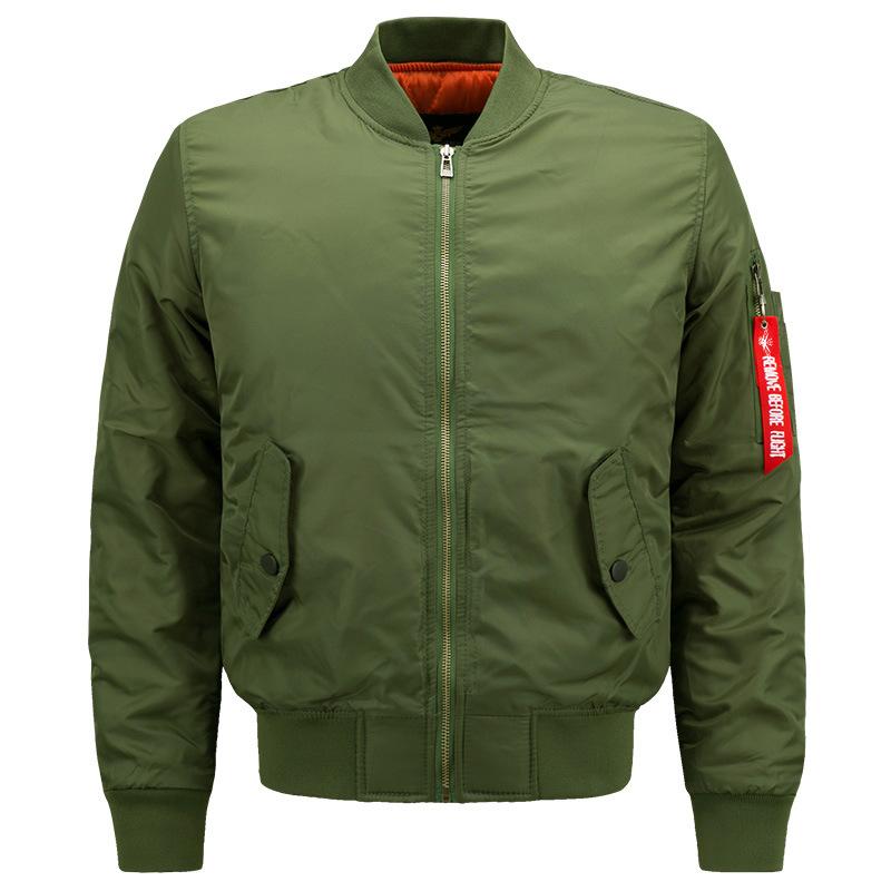 Men's Padded Flight Jacket - GIGI & POPO - Men Hoodies & Jackets - Army green / S