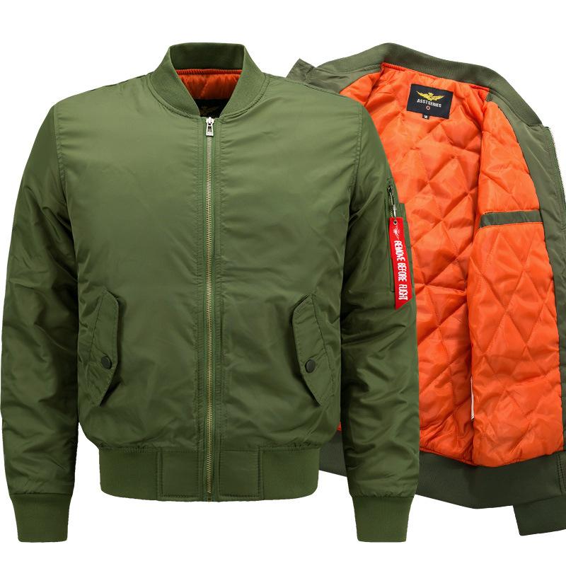 Men's Padded Flight Jacket - GIGI & POPO - Men Hoodies & Jackets -