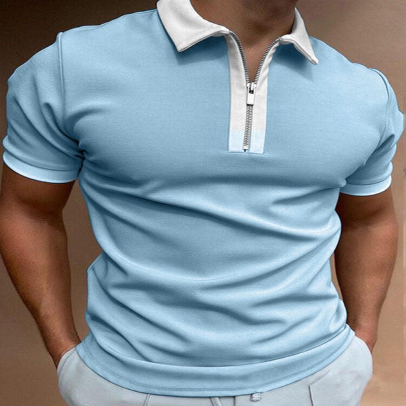 Men's Polo Shirt Men Solid Polo Shirts Brand Men Short-Sleeved Shirt Summer Shirt Man Clothing - GIGI & POPO