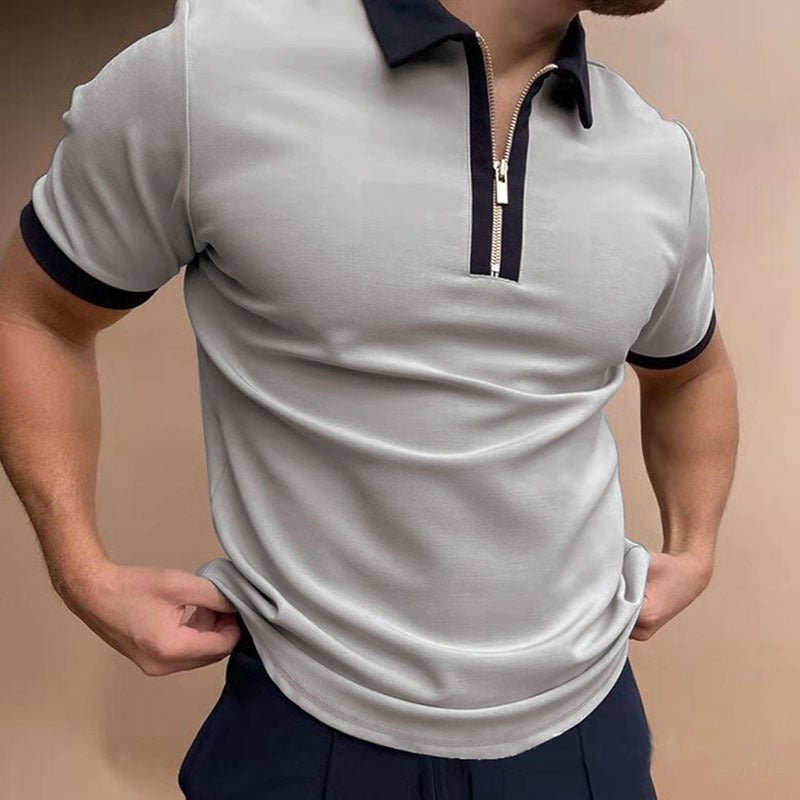 Men's Polo Shirt Men Solid Polo Shirts Brand Men Short-Sleeved Shirt Summer Shirt Man Clothing - GIGI & POPO