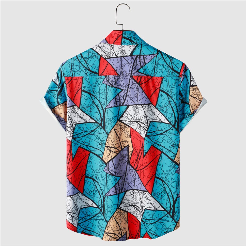 Men's T-shirt Geometric Pattern Print Clothing Winning Products Men's Leisure