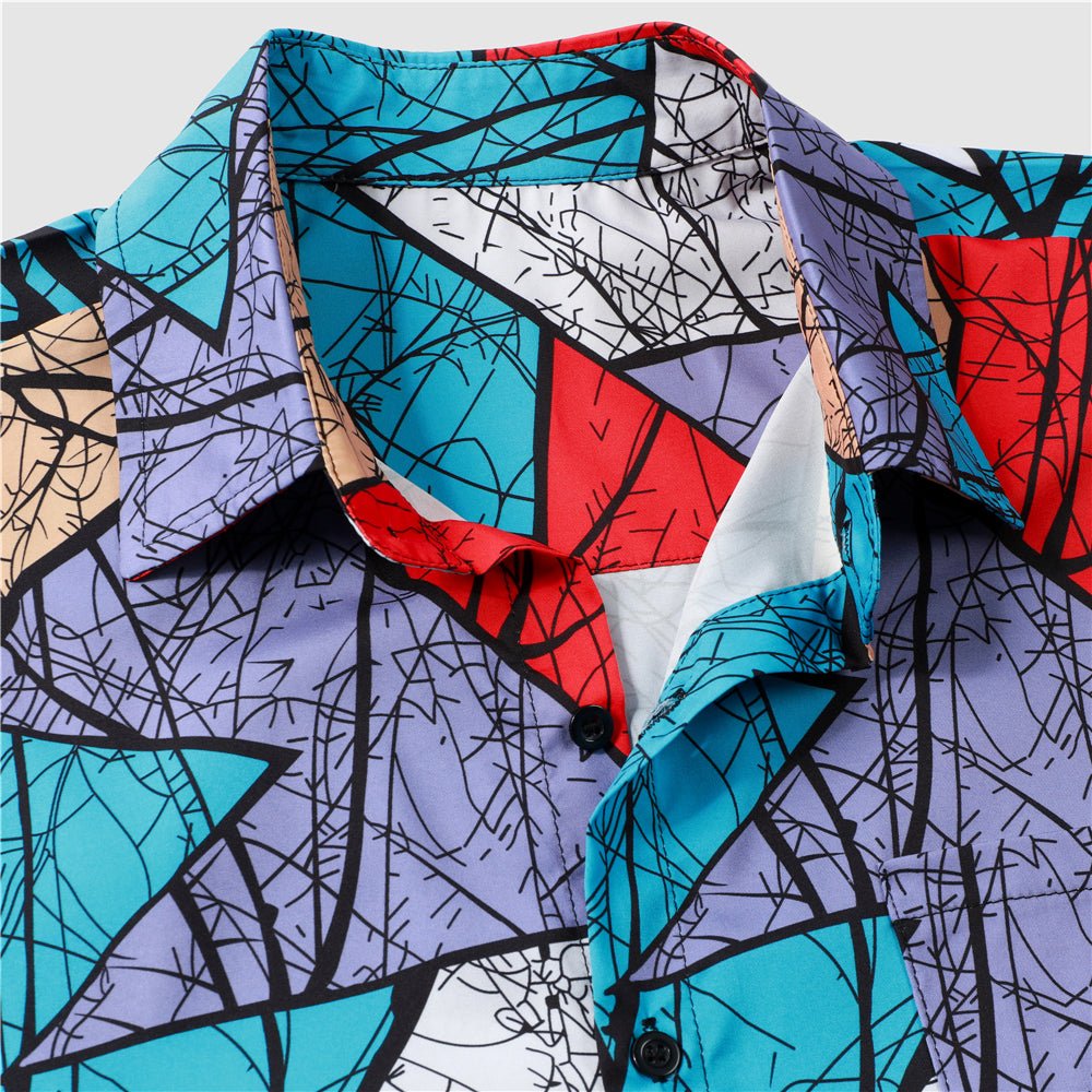 Men's T-shirt Geometric Pattern Print Clothing Winning Products Men's Leisure - GIGI & POPO - Men -