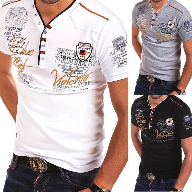 Mens T-shirts Fashion Short-sleeved Mens Summer New T-shirts - GIGI & POPO