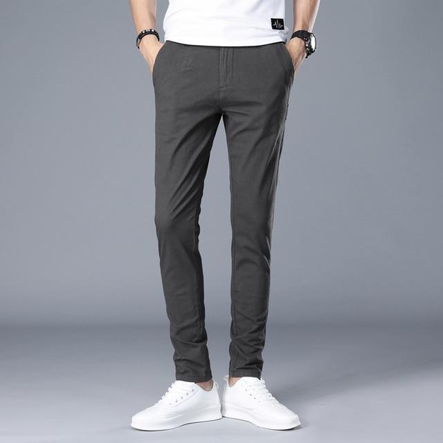 Mid weight Straight Full Length Pants - GIGI & POPO - 31 / Dark Grey