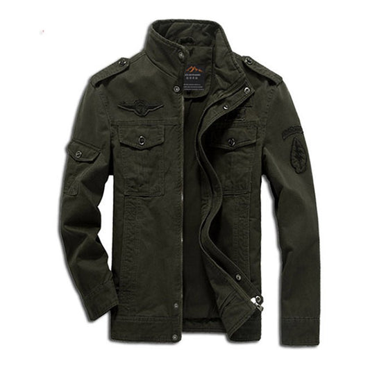 Military Men Jacket Cotton Men Coats Air Force Men Thick Jackets - GIGI & POPO - 4 - ArmyGreen / USAXL