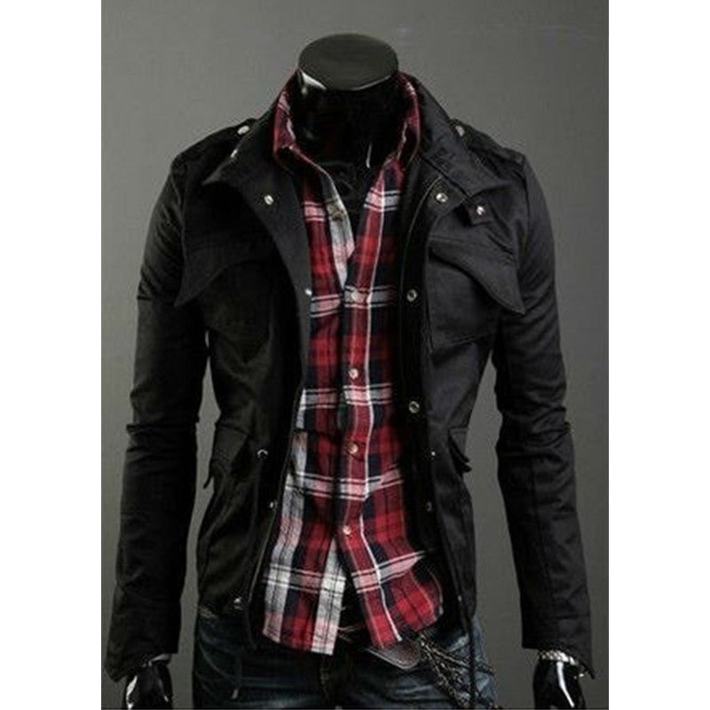 Military Style Winter Jackets - GIGI & POPO - 0 - Black / XL