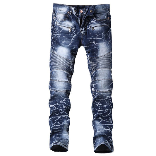 Motorcycle jeans - GIGI & POPO - Men - Blue / 34