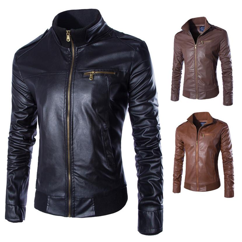 Motorcycle Leather Jackets - GIGI & POPO - Men Hoodies & Jackets -