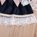 Casual Lace Bow Cotton Dresses - GIGI & POPO - Baby Girl -