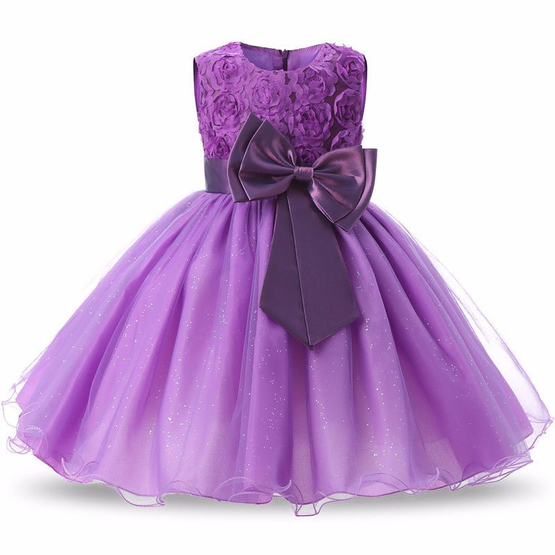 Princess Flower Girl Dress Summer Tutu Wedding Birthday Party Dresses - GIGI & POPO