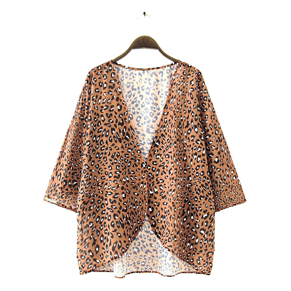 Printed beach sun proof shirt Chiffon cardigan - GIGI & POPO