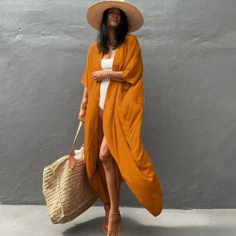 Rayon Sun Protection Cardigan Bikini Smock Swimsuit Outside Sunscreen Clothes - GIGI & POPO