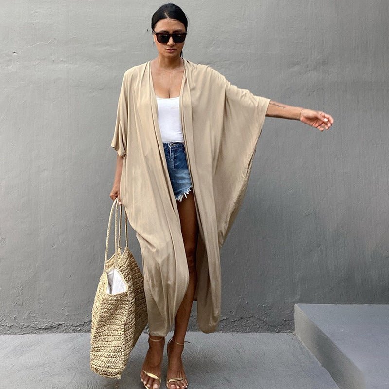 Rayon Sun Protection Cardigan Bikini Smock Swimsuit Outside Sunscreen Clothes - GIGI & POPO